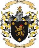 Spees Family Crest from Germany