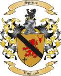 Spence Family Crest from England