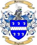 Spenser Family Crest from England