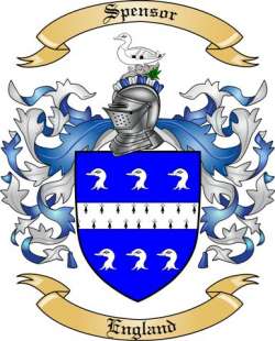 Spensor Family Crest from England