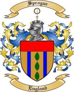 Sprague Family Crest from England