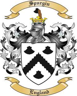 Spurgin Family Crest from England