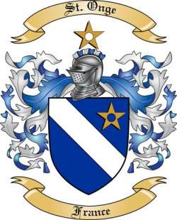 St.Onge Family Crest from France