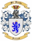 St. Roche Family Crest from Ireland