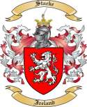 Stacke Family Crest from Ireland