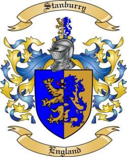 Stanburry Family Crest from England