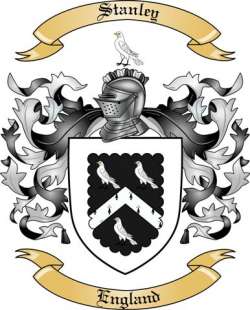 Stanley Family Crest from England