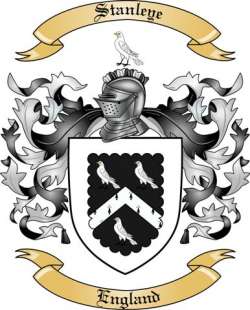 Stanleye Family Crest from England