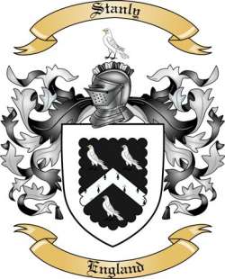 Stanly Family Crest from England