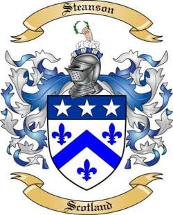 Steanson Family Crest from Scotland
