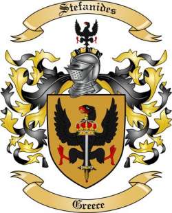 Stefanides Family Crest from Greece