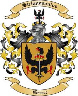 Stefanopoulos Family Crest from Greece