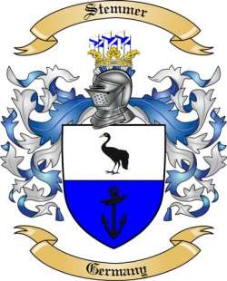 Stemmer Family Crest from Germany