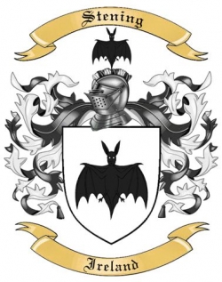 Stening Family Crest from Ireland
