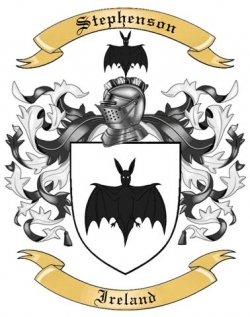 Stephenson Family Crest from Ireland