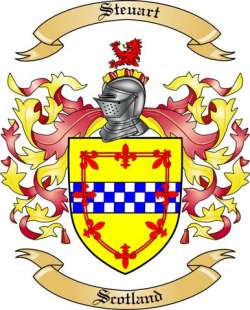 Steuart Family Crest from Scotland