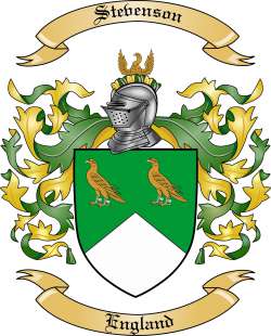 Stevenson Family Crest from England