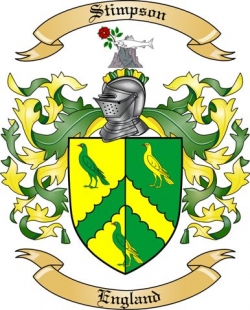 Stimpson Family Crest from England
