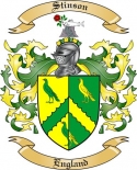 Stinson Family Crest from England