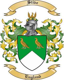 Stive Family Crest from England