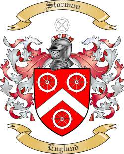 Storman Family Crest from England