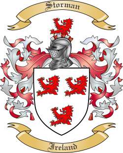 Storman Family Crest from Ireland