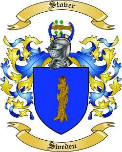 Stover Family Crest from Sweden