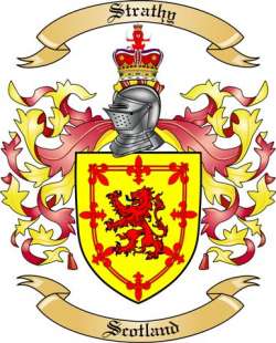Strathy Family Crest from Scotland