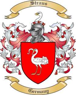 Straus Family Crest from Germany