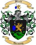 Streit Family Crest from Germany