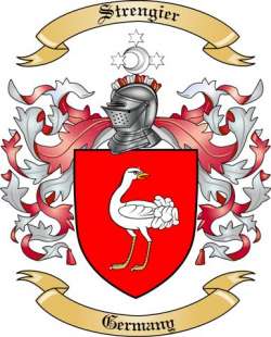Strengier Family Crest from Germany