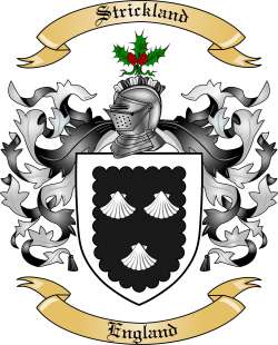 Strickland Family Crest from England