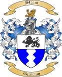 Strom Family Crest from Germany