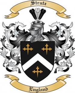 Strutz Family Crest from England