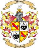 Stuart Family Crest from England