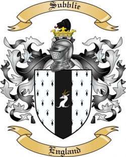 Subblie Family Crest from England