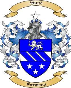 Sund Family Crest from Germany