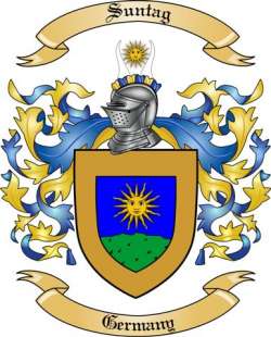 Suntag Family Crest from Germany