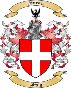 Surace Family Crest from Italy