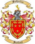 Sutherlan Family Crest from Scotland