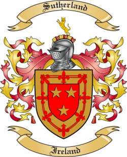 Sutherland Family Crest from Ireland
