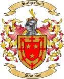 Sutherland Family Crest from Scotland