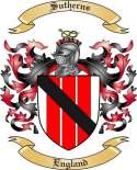 Sutherns Family Crest from England