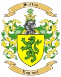 Sutton Family Crest from England