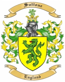 Suttone Family Crest from England