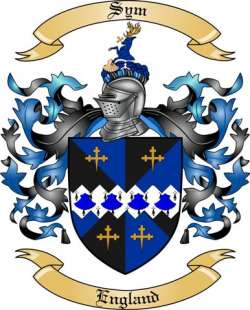 Sym Family Crest from England