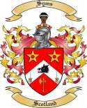 Syms Family Crest from Scotland