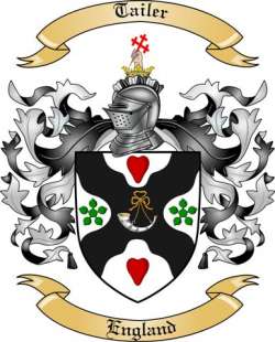 Tailer Family Crest from England
