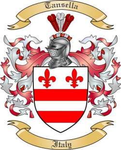 Tansella Family Crest from Italy