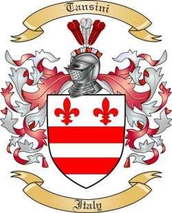 Tansini Family Crest from Italy